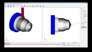Curso Programación Torno CNC #1, Fanuc16TA,Como usar G71 G70 G01 G00, TRONZADO