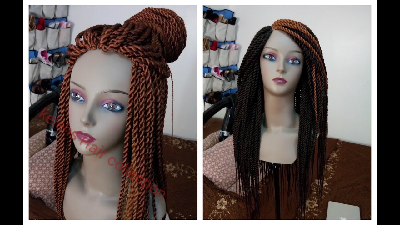Braids Wig (Senegalese/rope twist and box braids).