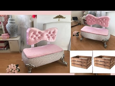 You must watch this mother made the best sofa for the kids with her own hand using crate boxes