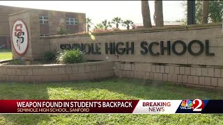 Seminole County student accused of bringing weapon to high school