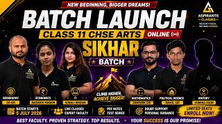 🎯 Class 11 CHSE Arts Online Batch 2026 | SHIKHAR BATCH Launch | Limited Seats | Enroll Now