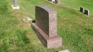 Sweeping Graves at the Holy Family Catholic Church (and Cemetery), New Melleray, Est. 1850