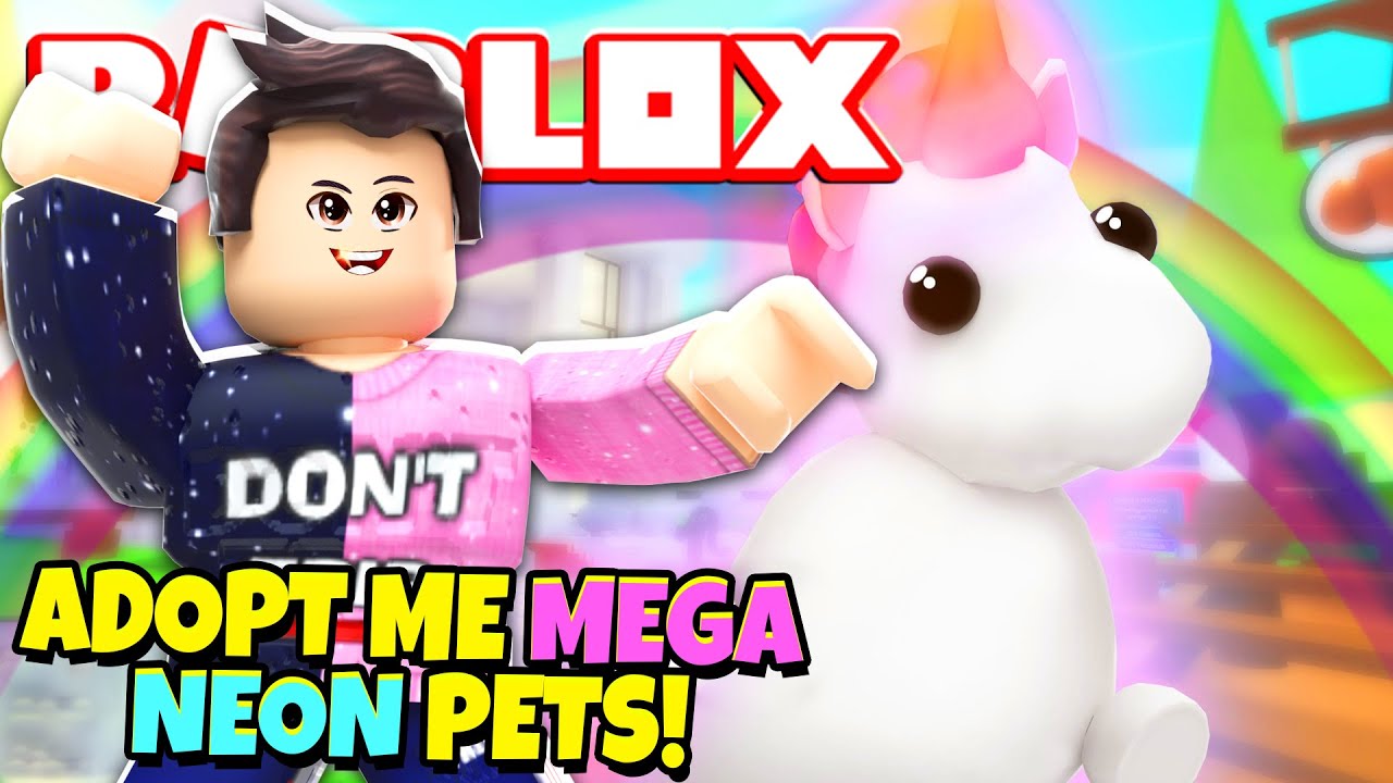 Making New Mega Neon Pets In Adopt Me New Adopt Me Mega Neons Update Roblox Youtube - roblox adopt me pets unicorn mega neon