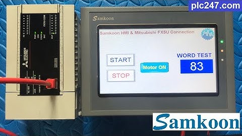 Samkoon HMI & Mitsubishi FX5U "Communication" Tutorial