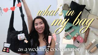 what’s in my bag 👜 wedding day emergency kit and coordinator essentials