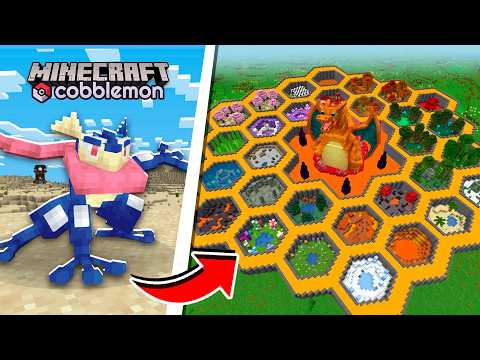 ATRAPÉ TODOS los POKÉMON INICIALES en Minecraft! (Cobblemon)