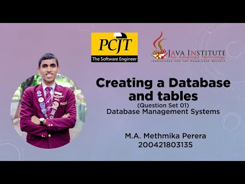 How to create a Database and add tables MySQL | Question Set 01 | DBMS | Java Institute