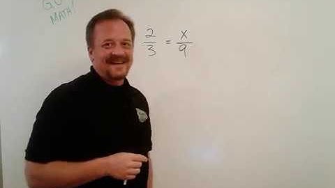 Cross Multiply to Find Missing Values