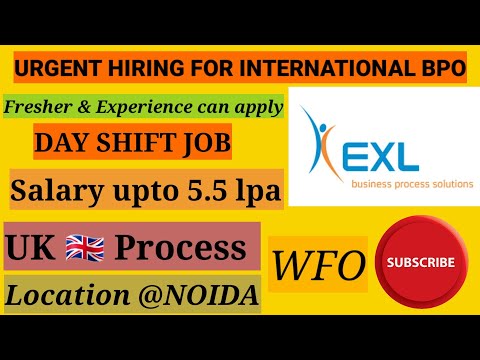 EXL Recruitment Process | Work From Office @Noida | #exljobs #bpojobs #sudhakarsharma