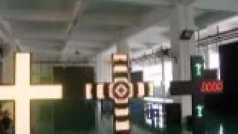 Cross led screen - Gyógyszertári LED kereszt - Ecran LED încrucișat- www.sbcled.eu