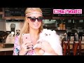 Paris Hilton Shops At Anastasia Beverly Hills With Her Dog 'Princess Paris' 4.21.16