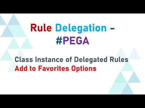 #RuleDelegation #manager #portal #production #ruleset #delegation #pega #favorite