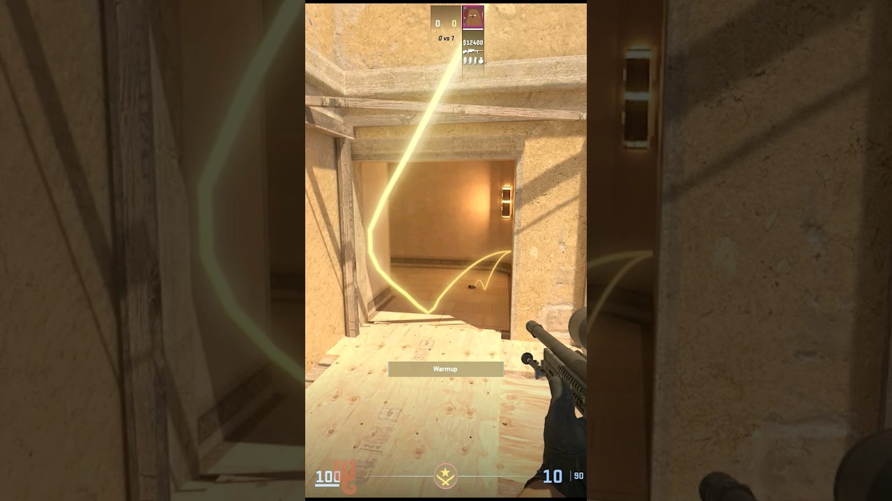 CS2 Mirage Palace Smoke from B Site [Unnecessary Smokes] 