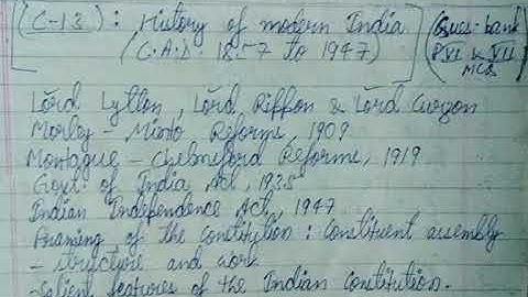 history of modern India(1857-1947)AD notes C13 vbu UG semester6 history(honours)