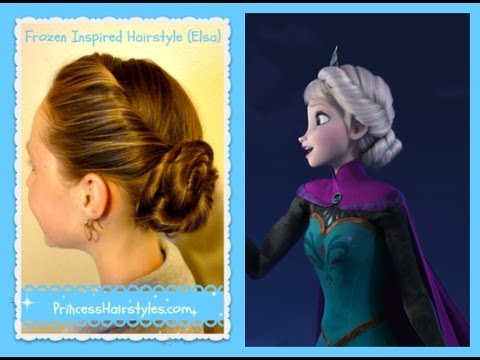 Elsa Hairstyle Inspired By Disney Frozen Coronation Updo