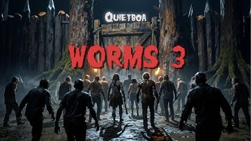 Worms 3 Just as our hero is about to relax the zombie horde reaches the mountain  fortress.