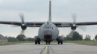 Transall C-160 Armée de l'Air - Atterrissage décollage et passage bas à l'aéroport de Lannion