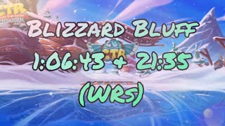 [CTR:NF] Blizzard Bluff - 1:06:43 + 21:35 Lap (WRs)