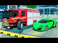 Fire Truck Frank, Sportscar Jax, Police Car, Fire truck wheel replacement- Wheel City Heroes Cartoon