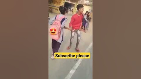 school girl s propose boy in road#shorts#ytshorts #virel #video