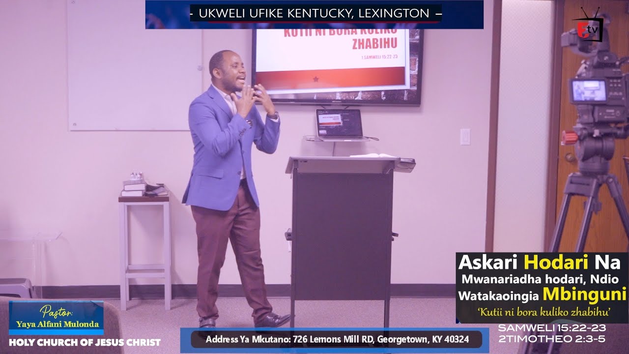 KUTII NI BORA KULIKO DHABIHU- 1 SAMWELI 15:22-23. November 27th, 2022 Sunday Live