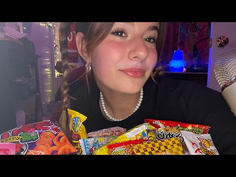 [ASMR] EATING JAPANESE SNACKS