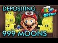 What if you deposit 999 moons at once into broken odyssey  super mario odyssey