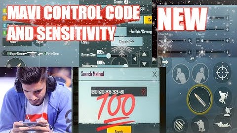 Mavi Control Code|OR Mavi New Controls And Sensitivity|Mavi Control Code 2021