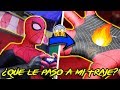 MI TRAJE DE SPIDER MAN FAR FROM HOME SE QUEM0!/ MY SPIDER MAN FAR COSTUME FROM HOME IS BURN3D