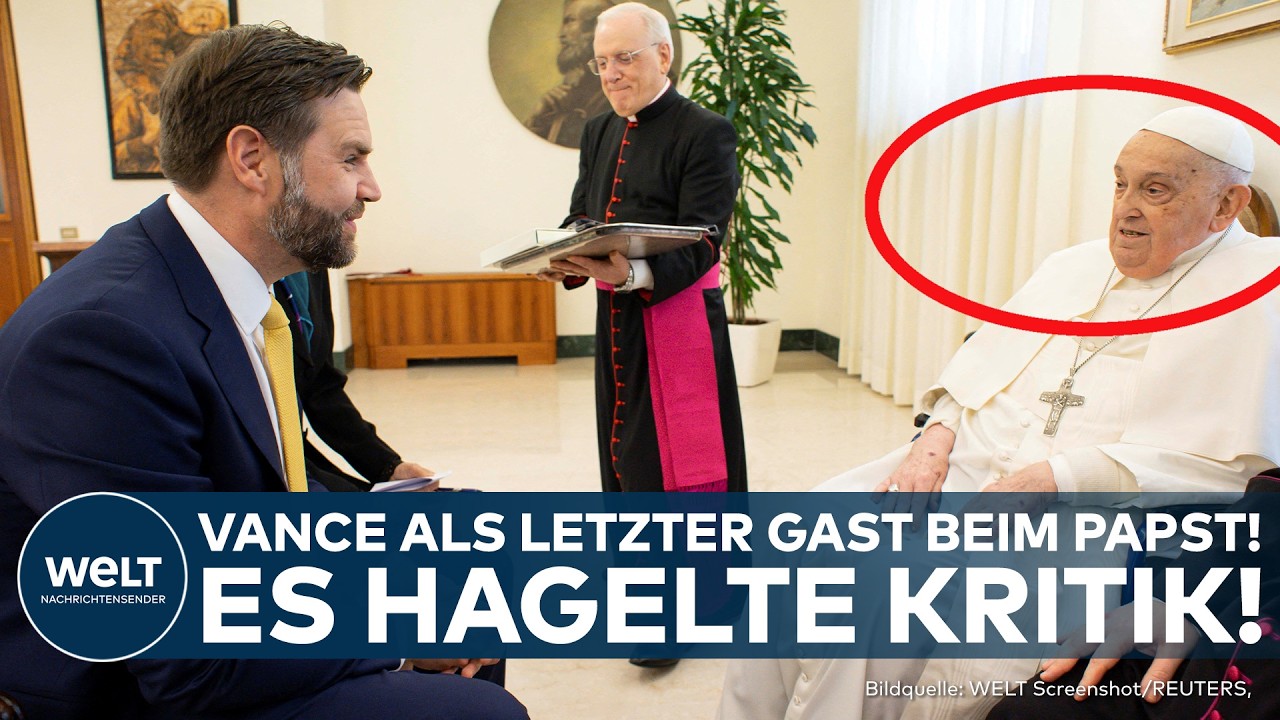 PAPST FRANZISKUS: JD Vance als letzter Gast beim Papst! Es hagelte heftige Kritik an Trumps Politik
