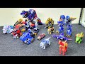 TOY ASMR│WILD KING W & DINOID 🦖 恐竜ロボ達が夢の共演‼️合体のカチャカチャ音│レクスブレイドと仲間達&レックスカイザーと仲間達