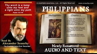 50 | Book of Philippians | Read by Alexander Scourby | AUDIO & TEXT | FREE on YouTube | GOD IS LOVE!