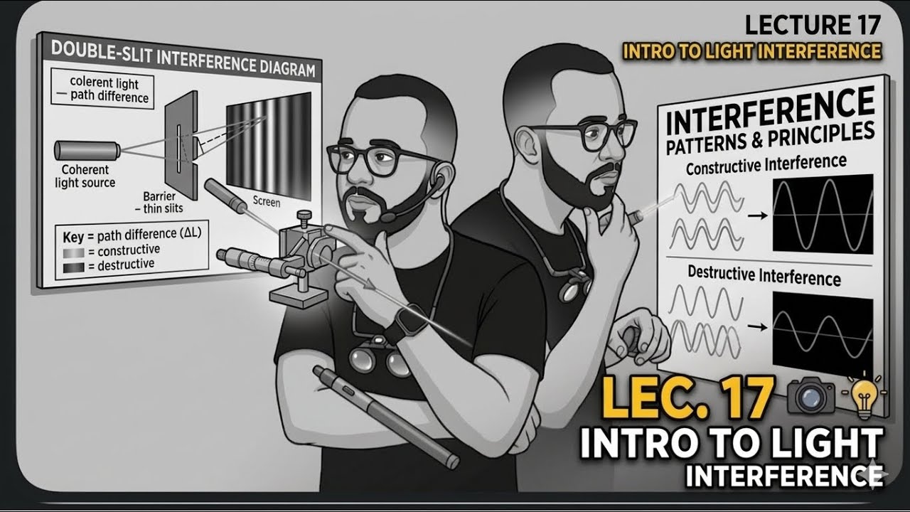 Physics|Lecture 17 |Senior two|second term |light|light interference ...