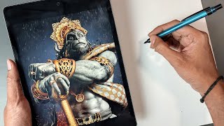 How To Draw Hanuman ji ?  Step By Step Outline Tutorial  ? | its art adda hanuman drawing