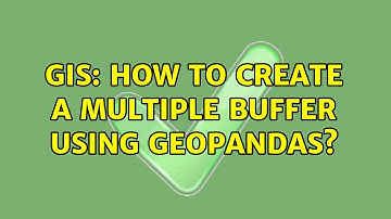 GIS: How to create a multiple buffer using geopandas?