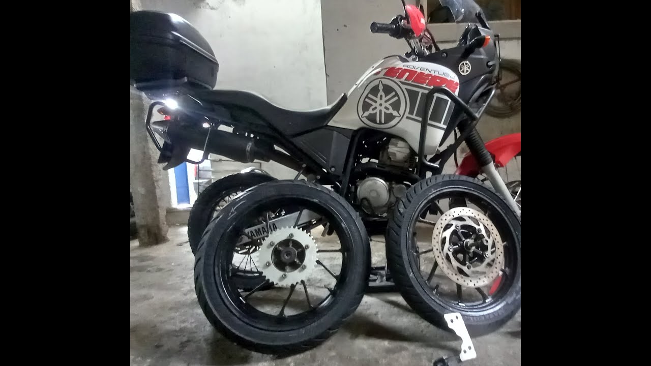 PASSO A PASSO RODA DA FAZER 250cc NA TÉNÉRÉ  250cc VÍDEO 2 TRASEIRA