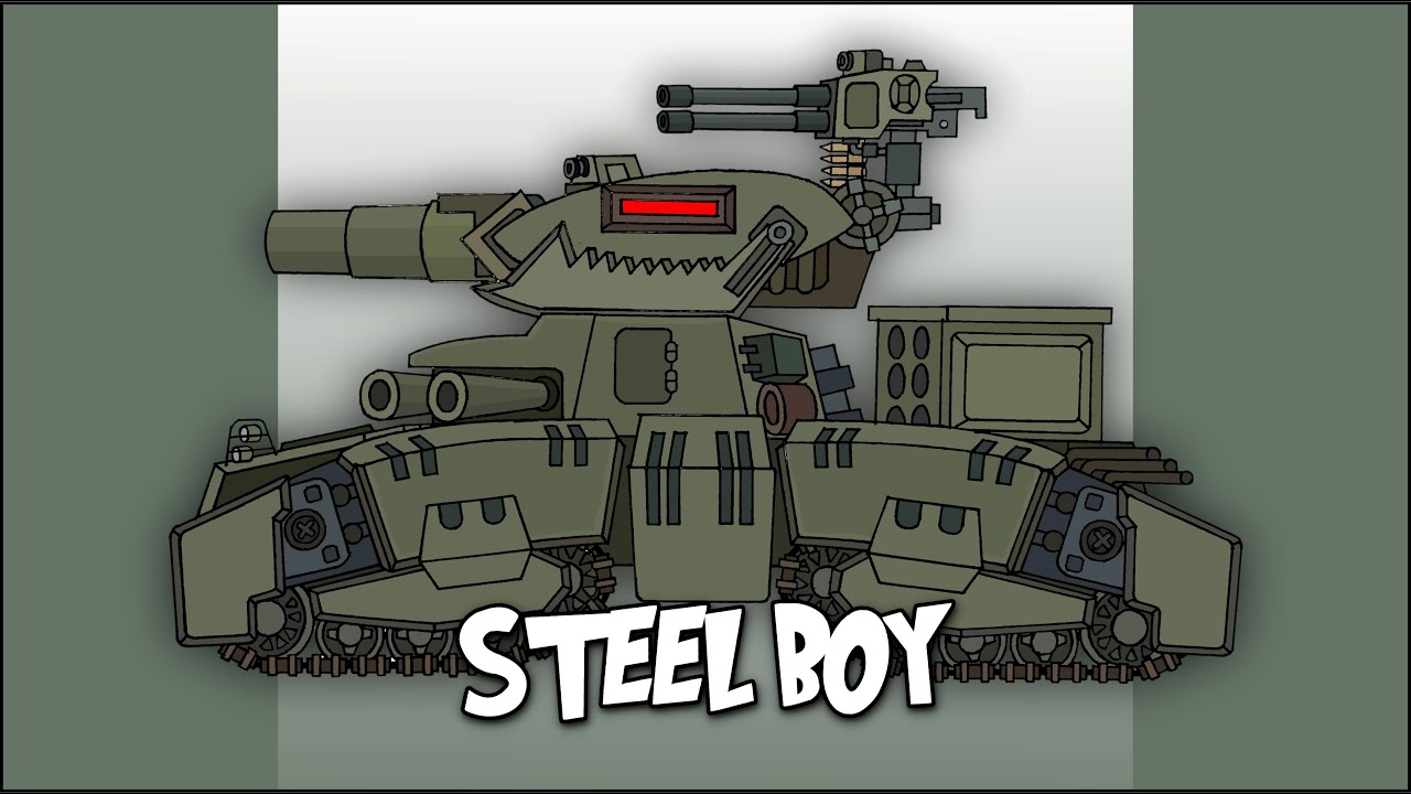 How To Draw Cartoon Tank Steelboy | Gerand - Cartoons About Tanks