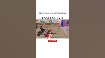 FASTEST 1 V 4 #shorts #youtubeshorts #trendingshorts #1v4 #pubgmobile #gaming #bgmi #bgmishorts
