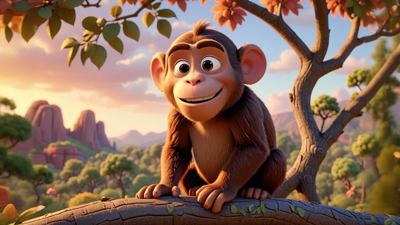 Max Monkey Swings High | Fun Action Song for Kids | Nursery Rhymes and Preschool Learning