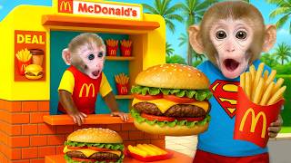 БонБон в шоке от огромного бургера 😱🍔🍟 | Bonbon и друзья