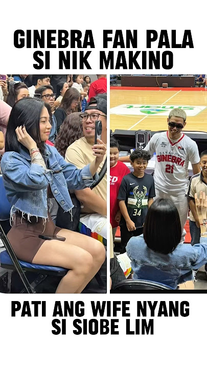 ginebra fan pala si Nik Makino at Siobe Lim #pba #ginebra #pbalive #nikmakino #shorts #siobelim