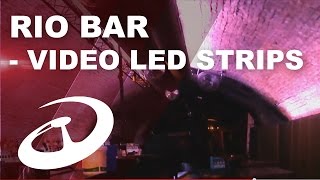Rio Bar Bratislava – LED Pixel Strip Underground Transformation