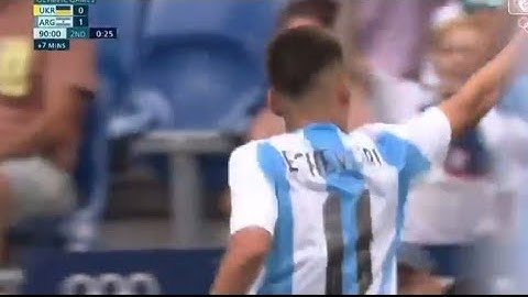 Gol de Claudio Echeverri, Ucrania vs Argentina U23 (0-2) Todos los goles y resumen ampliado