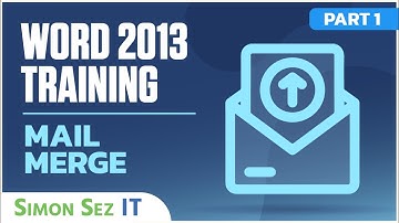 Microsoft Word 2013 Training - Mail Merge - Part 1