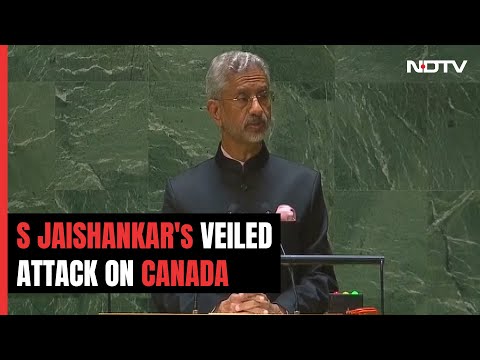 S Jaishankar's "Political Convenience" Jibe At Canada At UN | The News