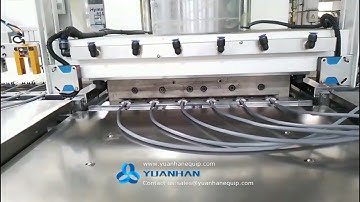 Fully automatic power cord production line - plug inserts crimping and injection molding - Yuanhan