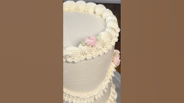 Simple VINTAGE Cake tutorial #cakedecorating #cake #vintagecake #caketutorial
