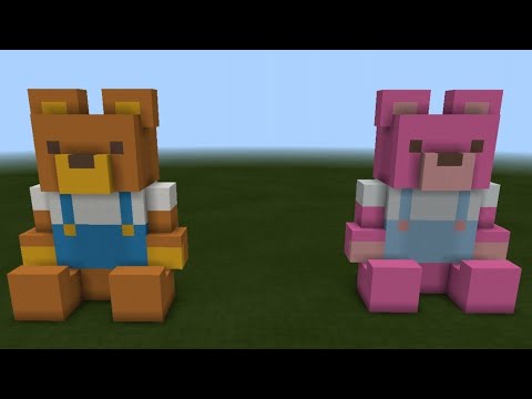 MINECRAFT:How to build a Teddy Bear | TUTORIAL - YouTube