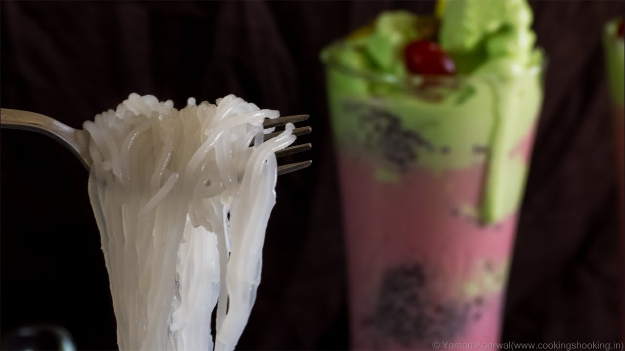 Falooda Sev / Vermicelli / Noodles Recipe | Homemade | Yaman Agarwal | CookingShooking