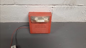 Wheelock ASWP-2475W Weatherproof Horn Strobe Code 3 Test. Loud Alarm!